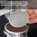 51/53/58mm &Uuml;li&otilde;huke Puck Filter Roostevabast Terasest Kohvifilter Taaskasutatav Espresso jaoks., 1 vnt 5,1 cm Puck ekranas