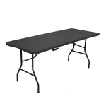 Kokkupandav matkalaud Nils Camp NC1618, 180x74x73 cm, must