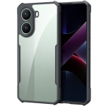 "XUNDD" K&otilde;va silikoon (TPU) akrilinis kaaned - l&auml;bipaistev / must (Poco X7 Pro 5G)