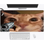 Hiirematt "tulistav kass", 90x40cm