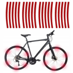 Reflektiivsed kleebised rataste rehvide helkurid jalgratta mootorratta jaoks Punane 20tk