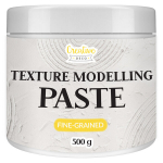 Creative Deco struktuurpasta peenetera suurusega 500g | Valge modelleeritav mass | Mass kunstiprojektidele, akvarellmaalingule | Struktuurpasta lihtsalt kasutatav 3D efektide loomiseks | Struktuur liivaga