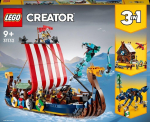 31132 LEGO&reg; Creator Viikingilaev ja Midgardi madu