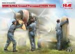 Kokkupandav mudel ICM 32107 WWII British Ground Personnel (1939-1945) (3 kujukest) 1/32