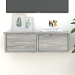 vidaXL raamatukapp, hall Sonoma tamm, 60 x 26 x 18,5 cm, tehispuit