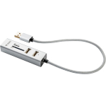 USB jaotur YENKEE YHC 101SR, USB A - 3x USB 2.0, SD slot, micro SD, 480 Mbps, 0.3m