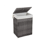 Pesukorv kaanega, tumehall, 90 L
