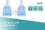 Patchcord Digitus U/utp 5e Rj45/rj45 3m hall