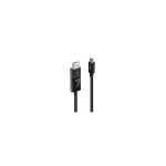 USB-adapteri kaabel - LINDY USB Type C kuni DP 8K60 adapteri kaabel, 2 m, must