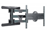 Monitori hoidja Gembird telerii kinnitamine WM-80STR-01, 40-80'', VESA 100 x 100/600 x 400 mm, 50 kg, 2 k&auml;tt, 90&deg; p&ouml;&ouml;ramine, seinakinnitus, kaabel