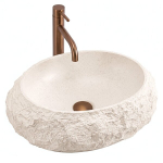 Tasapinnale paigaldatav valamu REA Mika Warm Beige Beež, 50x38x15cm