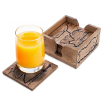 Seisvad tassitopsihoidjad puidust Orion Mango 6 tk.