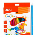 Deli Colorun l&otilde;hnatud pliiatsid, komplektis 24 v&auml;rvi