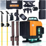 LASERLOOD ROSFIX ROT16L &ndash; 16 JOONT, IP54 VEEKINDEL, ROHELINE LASER 532 NM, KOMPLEKT STATIIVIDEGA 285 CM JA 400 CM