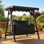 Swing Kate 142x76x81 cm Must Veekindel Kangas