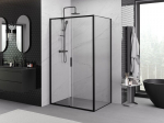 Mexen Exo l&uuml;kand du&scaron;ikabiin 105 x 75 cm, l&auml;bipaistev, must - 8151-105-075-70-00, 105 x 75 cm