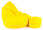 Tumba Mega Comfort XXL, kunstnahast, kollane