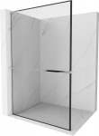 Mexen Kioto+ L du&scaron;isein riiuliga Walk-in 70 x 200 cm, must raam, kroom - 800-070-123-01-70, 70 x 200 cm