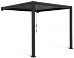 Varikatus Pergola Premium Wall 3x4 Antratsiit, seinale paigaldatav