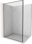 Mexen Kioto L du&scaron;isein Walk-in 80 x 200 cm, must raam, roosa kuld - 800-080-103-60-70
