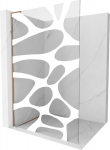 Mexen Kioto L du&scaron;iinurk Walk-in 80 x 200 cm, valge laine, roosa kuld - 800-080-103-60-97, 80 x 200 cm