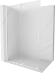 Mexen Velar Walk-in l&uuml;kand du&scaron;isein 140 x 200 cm, j&auml;&auml; 8 mm, valge - 871-140-000-33-20, 140 x 200 cm