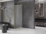 Mexen Velar du&scaron;isein liugv&auml;rav Walk-in 130 x 200 cm, h&auml;rmatis 8 mm, kuldne harjatud - 871-130-000-33-55