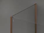 Mexen Kioto du&scaron;isein Walk-in 130 x 90 x 30 cm, must raam, roosakuld - 800-130-090-221-60-70-030