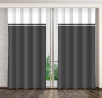 Eurofirany pimendav kardin ZMH-44, 160x250 cm, must/valge