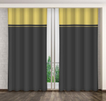 Eurofirany pimendav kardin ZMH-15, 160x250 cm, hall/kollane
