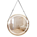 Peegel Luma LED, harjatud kuld, 60 cm