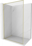 Mexen Kioto-XF L du&scaron;isein Walk-in raamiga 100 x 202 cm, l&auml;bipaistev 10 mm, harjatud kuld - 800-100-174-55-00-XF