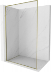 Mexen Kioto-XF L du&scaron;ialusein Walk-in raamiga 90 x 202 cm, l&auml;bipaistev 10 mm, kuld - 800-090-174-50-00-XF
