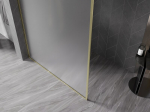 Mexen Kioto-XF du&scaron;inurk Walk-in raamiga 130 x 202 cm, h&auml;rmatis 10 mm, kuldne harjatud - 800-130-104-55-30-X