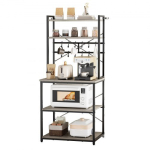 Bakers riiul 60x40x161,8 cm helehall metallist hoiustamine