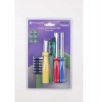 Pomocnik T&ouml;&ouml;riistade komplekt 10 tk P012K, 140mm, 130mm, 115mm, 6 otsikut, Phillips ja lame kruvikeerajad