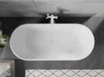 Mexen Flavia vabas seisev vann 170 x 75 cm, valge, valge &uuml;levool - 54031708000-20