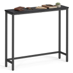 Konsoollaud 20x80x81,2 cm Hall-must teras ja puitlaastplaat
