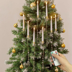 Juhtmevabad LED-j&otilde;ulupuuk&uuml;&uuml;nlad taimeriga, 10 tk komplekt &mdash; j&otilde;ulutuled, kuusetuled, patareitoitel k&uuml;&uuml;nlad, led j&otilde;ulukaunistused, j&otilde;ulukaunistused, juhtmeta tuled, puldiga k&uuml;&uuml;nlad