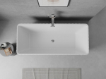 Mexen Nila vabalt seisev vann, sooniline, 170 x 75 cm, valge, kroom-&uuml;levooluga - 52841708000-01, 170 x 75 cm