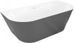 Mexen Oris iseseisev vabaltseisev sooniline 170 x 80 cm, valge/hall, valge &uuml;levool - 52871708062-20, 170 x 80 cm