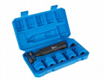 Geko 9-osaline poldi puhastussari G02669, 6 harja, 2 adapterit, 12mm, 13mm, 14mm, 16mm, 22mm, 28mm