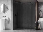 Mexen Kioto-X du&scaron;isein Walk-in 130 x 80 cm, l&auml;bipaistev 10 mm, must - 800-130-202-70-00-080-X