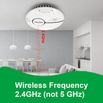 Optiline suitsuandur LED alarmiga, 3 tk komplekt, vali 125x35 mm valge &mdash; tulekahju detektor, tulekahju alarm, kodukaitse andur, kodu turvalisus, patareiandur, hoiatuss&uuml;steem, tuleohutus