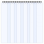 Ribakardin, PVC uksekardin, 96.5x213.4 cm, l&auml;bipaistev, plast