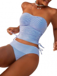 Kahest osast koosnev naiste triibuline ujumistrikoo, XL