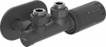 Mexen G05 termostaatiline nurkkomplekt koos kattega R, Duplex, DN50, antratsiit - W907-958-905-66