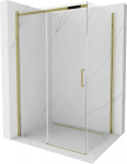 Mexen Omega l&uuml;kand du&scaron;inurk 130 x 80 cm, l&auml;bipaistev, kuldne - 825-130-080-50-00