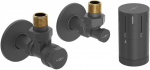 Mexen G05 termostaatiline nurgeline komplekt koos R kattega, antratsiit - W901-958-904-66, G 1/2"