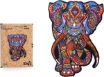 Puidust &ouml;kopuzzle 132 India elevant A3 - PuzzleOK